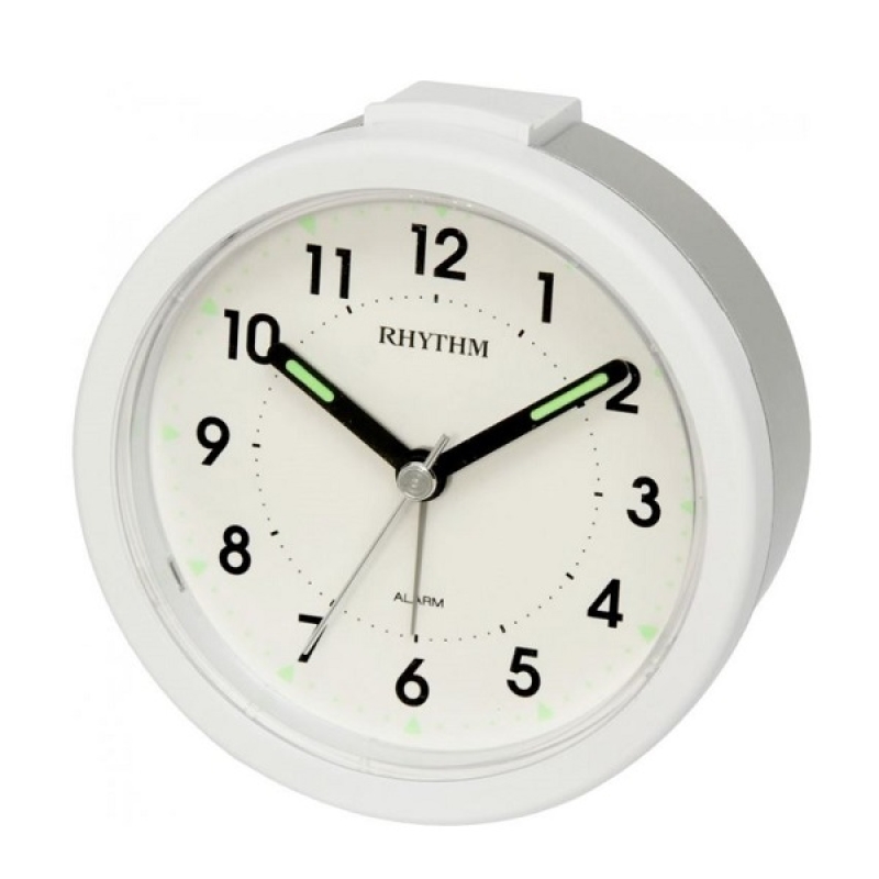 Rhythm Value Added Beep Alarm Clock, Silver - CRE232NR19