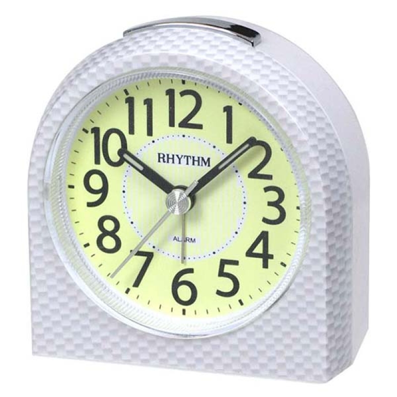Rhythm Value Added Beep Alarm Clock, White - CRE854NR03