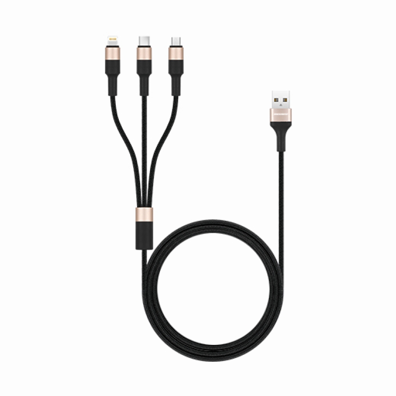 3A Max 1M 3-IN-1 Cable