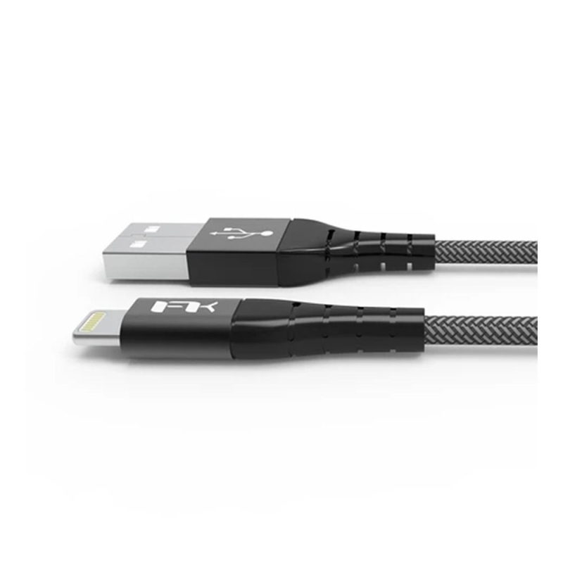 Air Lightning to USB-A Cable 180cm 
(Braid + Metallic)-Black