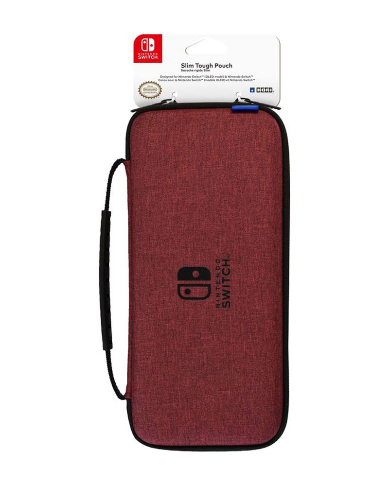 حقيبة Nintendo Switch OLED رفيعة باللون الأحمر