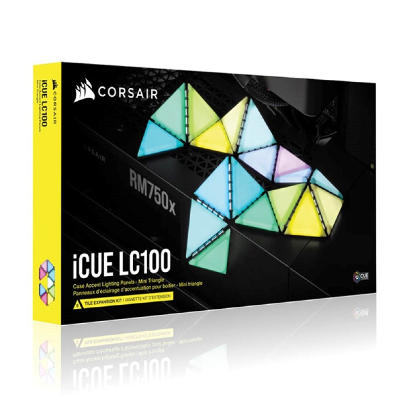 iCUE LC100 Smart Case Lighting Triangles, 9x Tile Expansion Kit