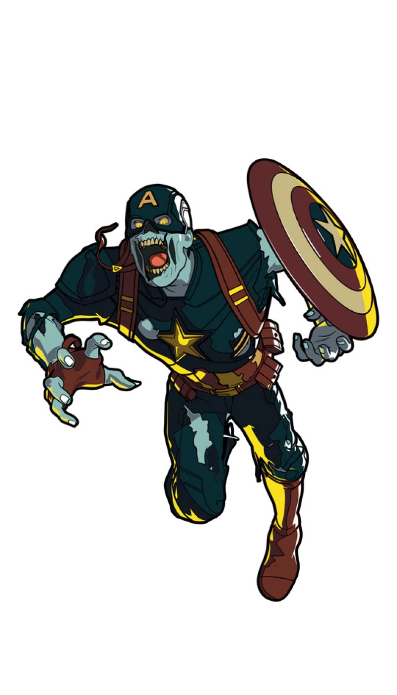 بروش Zombie Captain America (817) Marvel