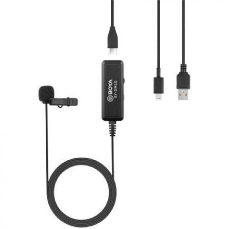 BOYA BY-DM10UC DIGITAL LAVALIER MICROPHONE FOR TYPE-C, ANDROID, MAC & WINDOWS