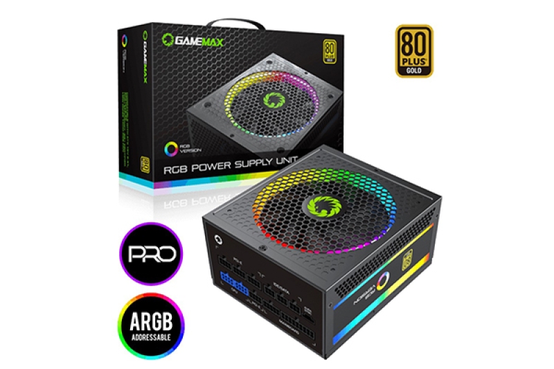 وحدة تزويد الطاقة للالعاب GameMax RGB1050 PRO 1050W 80 Plus Gold RGB