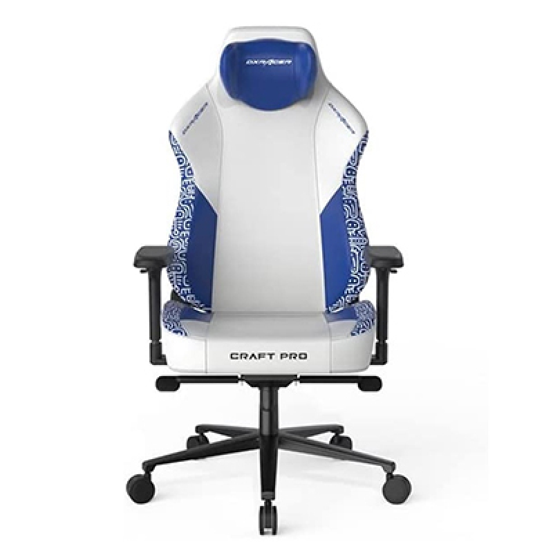 DXRacer Craft Pro Gaming Chair Stripes3 - White/Blue