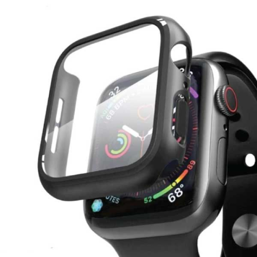 ANANK GLASS PROTECTOR FOR APPLE WATCH S7 / S8  45MM BLACK