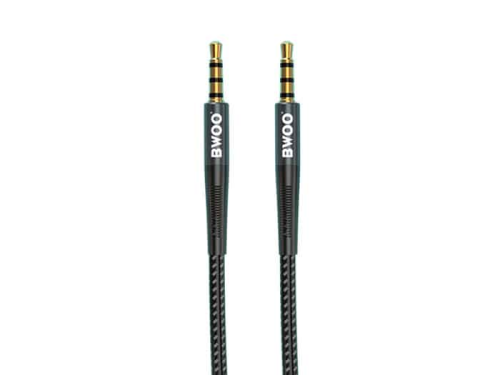 BWOO AUX CABLE 3.5mm JACK TO JACK BLACK