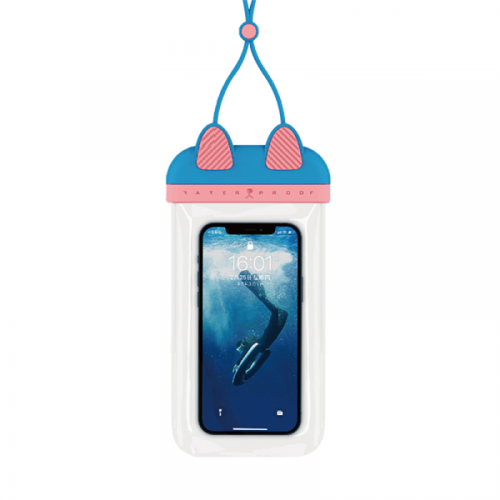 حقيبة حماية أكوا ضد الماء لإلكترونيات الهواتف الذكية - ازرق من ويوا
