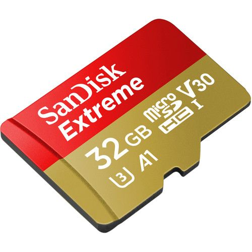SANDISK EXTREME MICRO SDHC 32GB MEMORY CARD 100/60 MB/S
