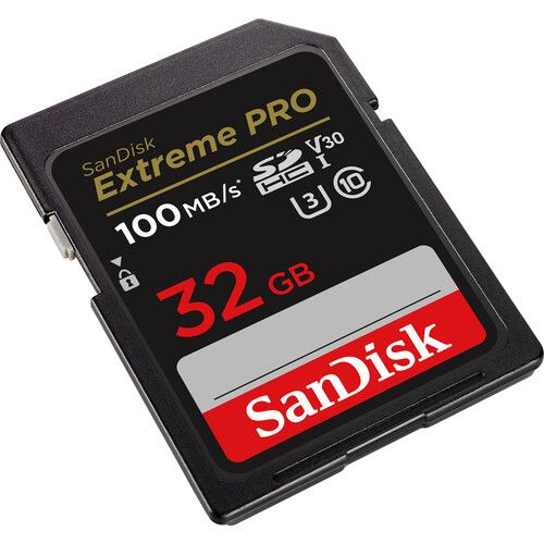 SANDISK EXTREME PRO 32GB SDHC/SDXC UHS-I MEMORY CARD 100/90MB/S