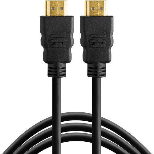 TETHERPRO CABLE HDMI (A) TO HDMI (A) 3" BLACK TPHDAA3