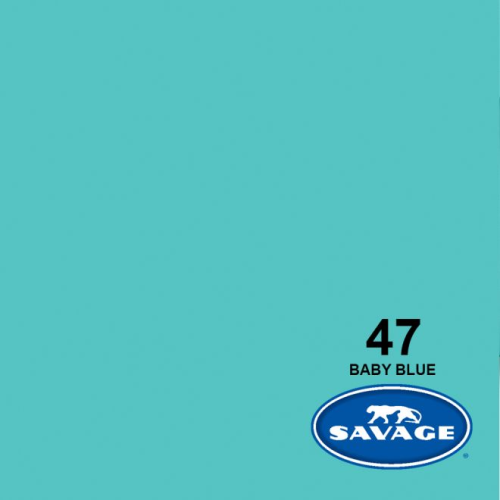 SAVAGE 47-1253 WIDETONE SEAMLESS BACKGROUND PAPER BABY BLUE (A2 1.35M X 11M) خلفيه
