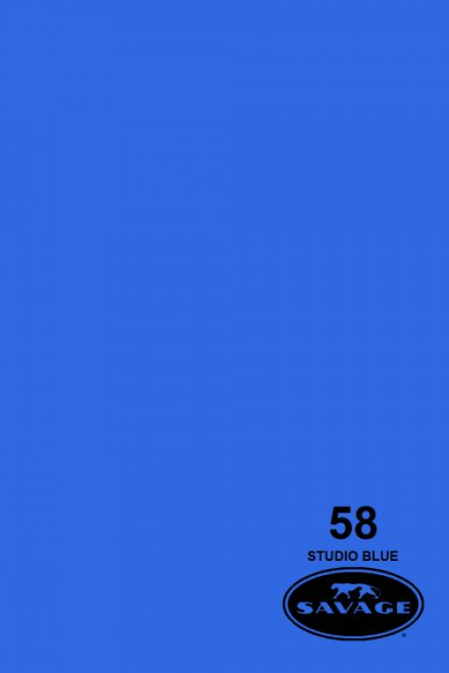 SAVAGE 58-1253 WIDETONE SEAMLESS BACKGROUND PAPER STUDIO BLUE (A2 1.35M X 11M) خلفيه