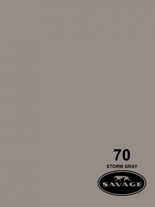 SAVAGE 70-1253 WIDETONE SEAMLESS BACKGROUND PAPER STORM GRAY (A2 1.35M X 11M)