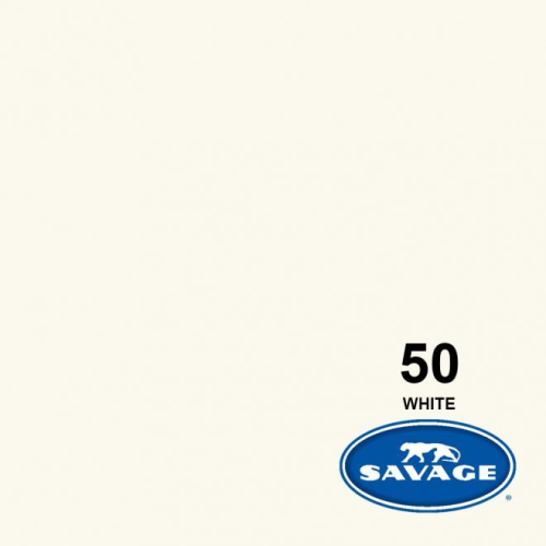 SAVAGE 50-12 WIDETONE SEAMLESS BACKGROUND PAPER WHITE (A1 2.72M X 11M)