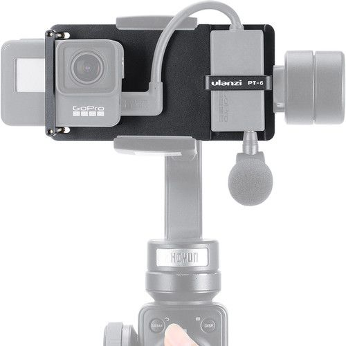 DIGITALFOTO PT-6 GOPRO VLOG PLATE WITH MIC ADAPTER FOR SMARTPHONE 3 AXIS GIMBAL