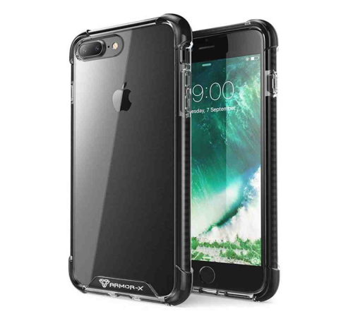 Armor-X iPhone 8 Ultra Slim Shockproof Crystal Case - Black