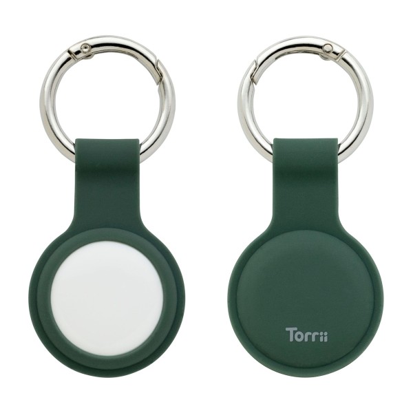 توري بونجيلي حلقة مفاتيح من السيليكون و الفولاذ لآبل ايرتاج - أخضر
