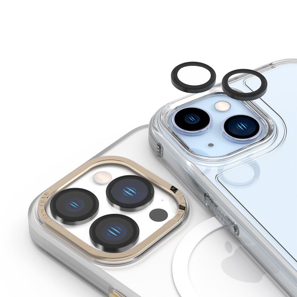 Araree C-Sub Core MR Indiviual Metal Ring Camera Lense Protector Glass For IPhone 15 Pro / 15 Pro Max (3 Camera Ring) - Clear