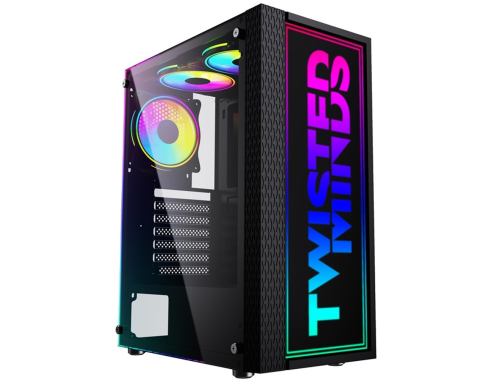 Twisted Minds Trinity-03 Mid Tower Gaming Case - Black