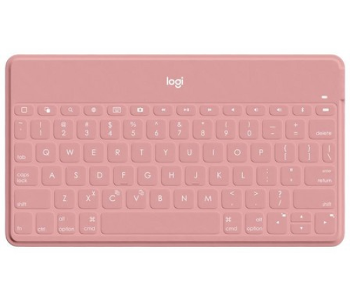 Logitech KEYS-TO-GO Ultra-light Portable Bluetooth Keyboard for iPhone, iPad (ENG) -Pink