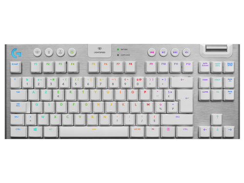 Logitech G915 TenKeyLess Wireless RGB Mechanical Gaming Keyboard - White - Tactile   