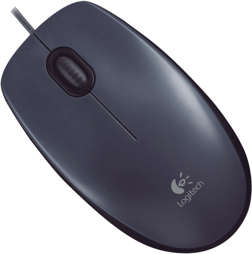 Logitech M100 USB Wired Mouse - Grey
