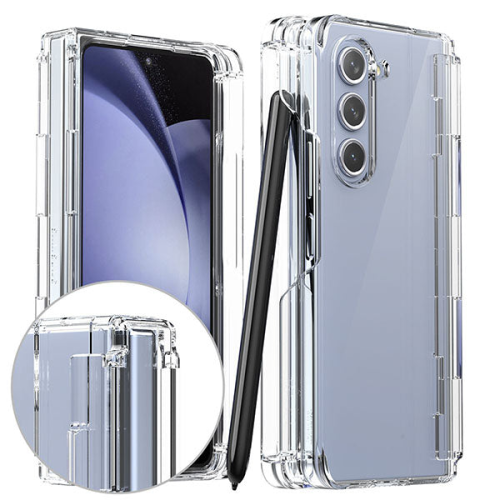 Araree Nukin 360 Case With Side Hinge and Pencil Slot For Samsung Galaxy Z Fold 5 - Clear