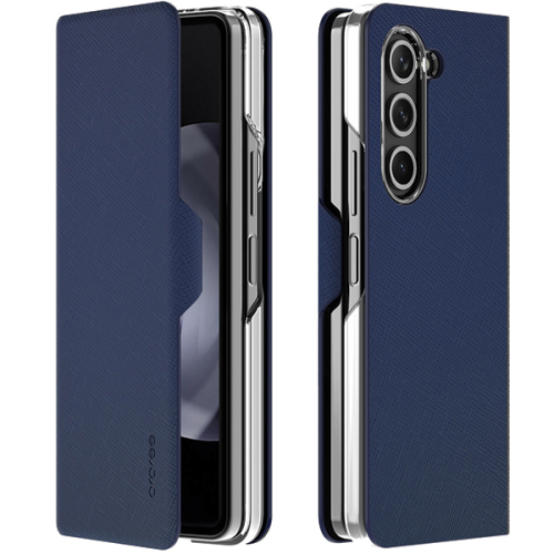 Araree Bonnet Diary Flip Case For Samsung Galaxy Z Fold 5- Ash Blue