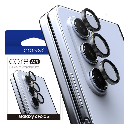 Araree Sub Core Camera Lense Glass With Metal Ring For Samsung Galaxy Z Fold 5 - Clear