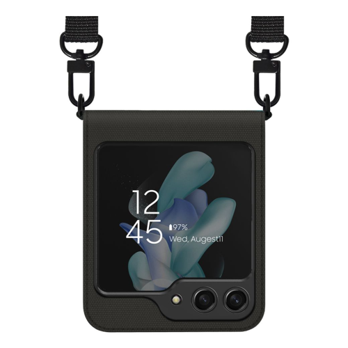 Araree Canvas Diary Flip Case For Samsung Galaxy Z Flip 5 - Black