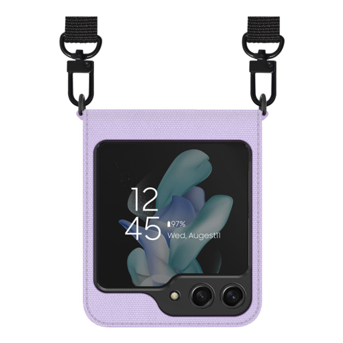 Araree Canvas Diary Flip Case For Samsung Galaxy Z Flip 5 - Purple