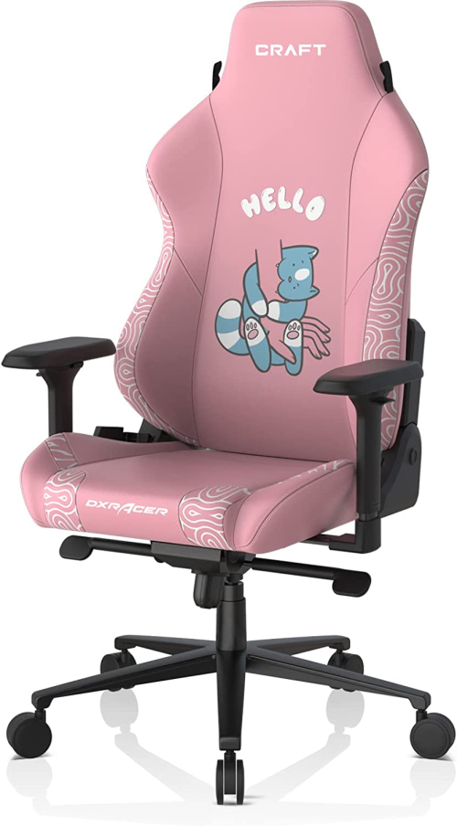 DXRacer Gaming Chair Craft Pro Hallo cat - Pink