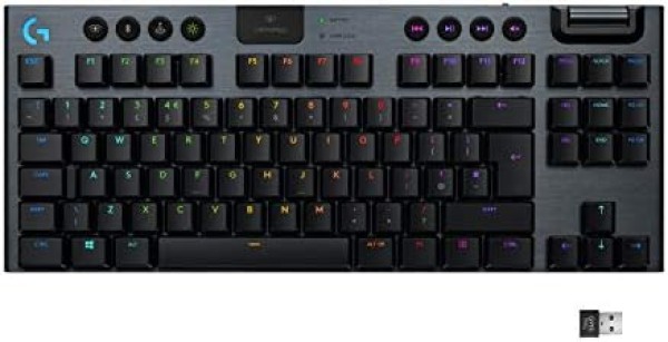 Logitech G915 TenKeyLess Wireless RGB Mechanical Gaming Keyboard - Carbon - Tactile
