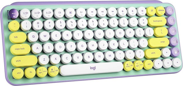 لوحة مفاتيح ميكانيكية لاسلكية POP Keys  Emoji , عربي/انجليزي من Logitech