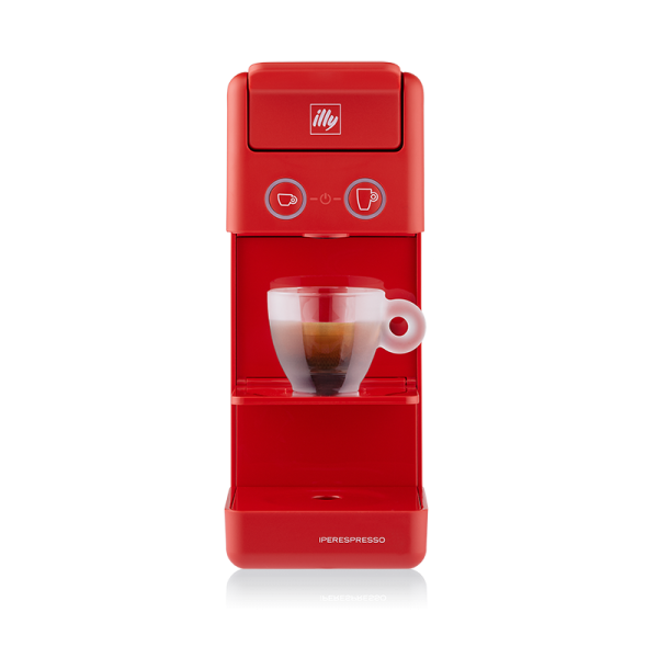 ماكينة القهوة والاسبرسو Y3.3 من ILLY , أحمر