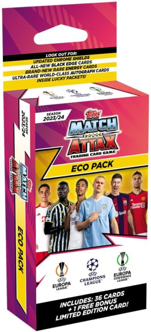 Topps Match Attax 2023-24  UEFA Champions League Cards - Eco Blaster (48 Cards + 3 LE)