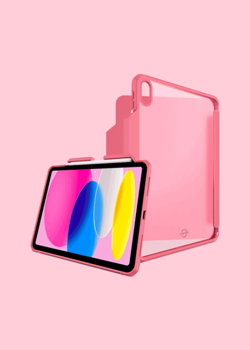 ITSKINS HYBRID SOLID FOLIO Case iPad Pro 12.9 ( 5th & 6th Gen. 2022 )Pink