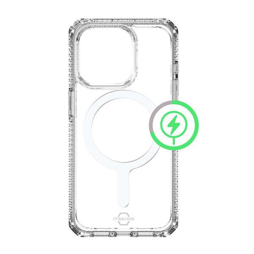 Itskins Hybrid Clear Case Compatible With Magsafe For Iphone 15 Pro - Transparent