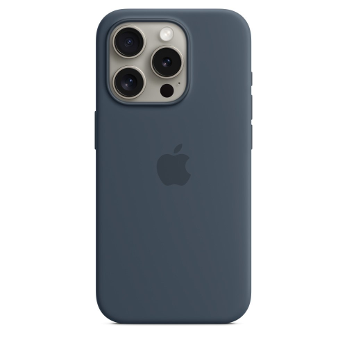 غطاء سيليكون لهاتف iPhone 15 Pro Max مع MagSafe