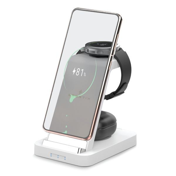 Smart Premium 3 in 1 Magnetic Wireless Dock 15 w Fast Charge,Compatible with Samsung