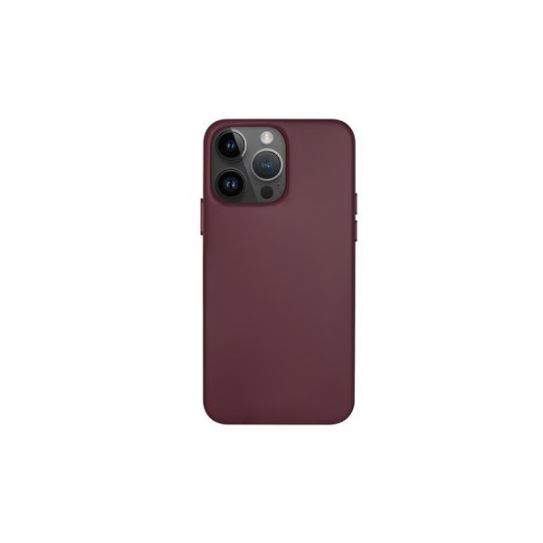 Smartix Premium Silicone Magnetic Case for iPhone 14 Pro Plum Colour