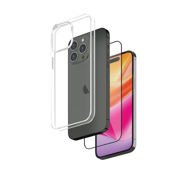 Smartix Premium Bundle for iPhone 15 Pro - Glass + Case