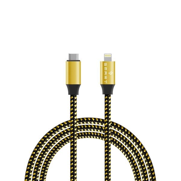 Smart PD Type C to 20W lightning cable MFI (Biodegradable / black cable in 2M)