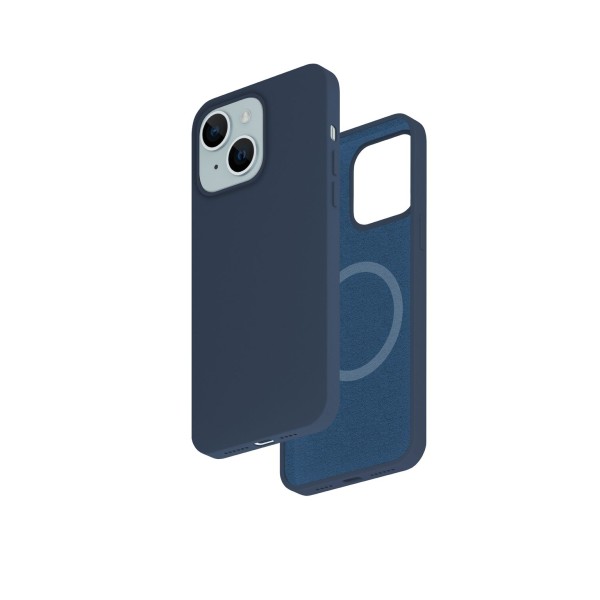 Smartix Premium Silicone Magnetic Case for iPhone 15 Plus Blue
