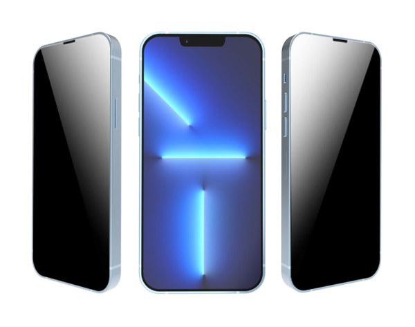 شاشة حماية من الزجاج المقوي شفاف 2.5D للخصوصية لهاتف iPhone 14 Plus