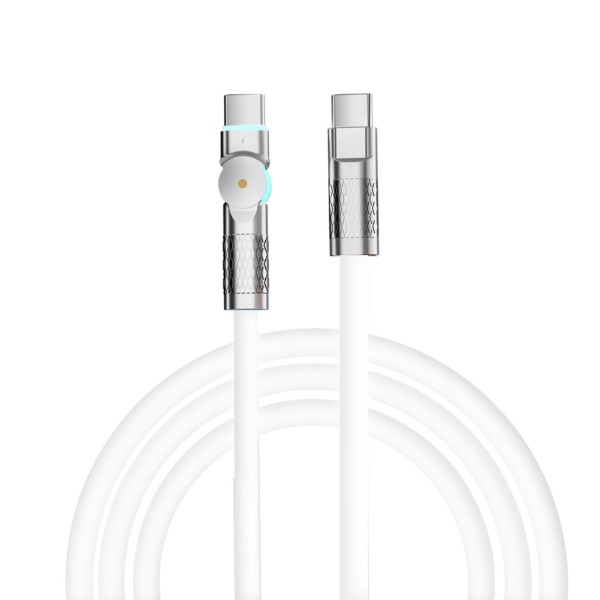 Porodo High-Speed Rotating Connector USB-C To USB-C Cable Data & Fast Charge 1M