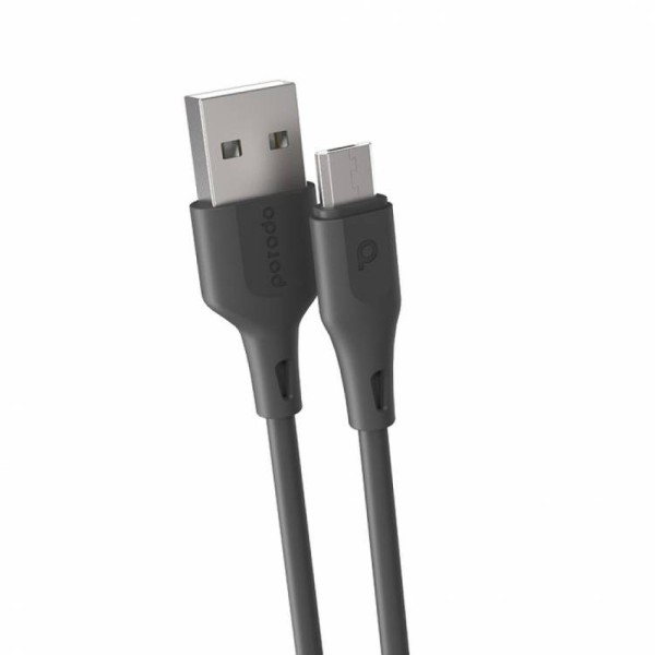Porodo USB Cable Micro-USB Connector Durable Fast Charge Data Cable (2M, 2.4A)