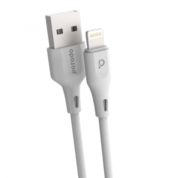Porodo USB Cable Lightning Connector Durable Fast Charge and Data Cable (2M, 2.4A)